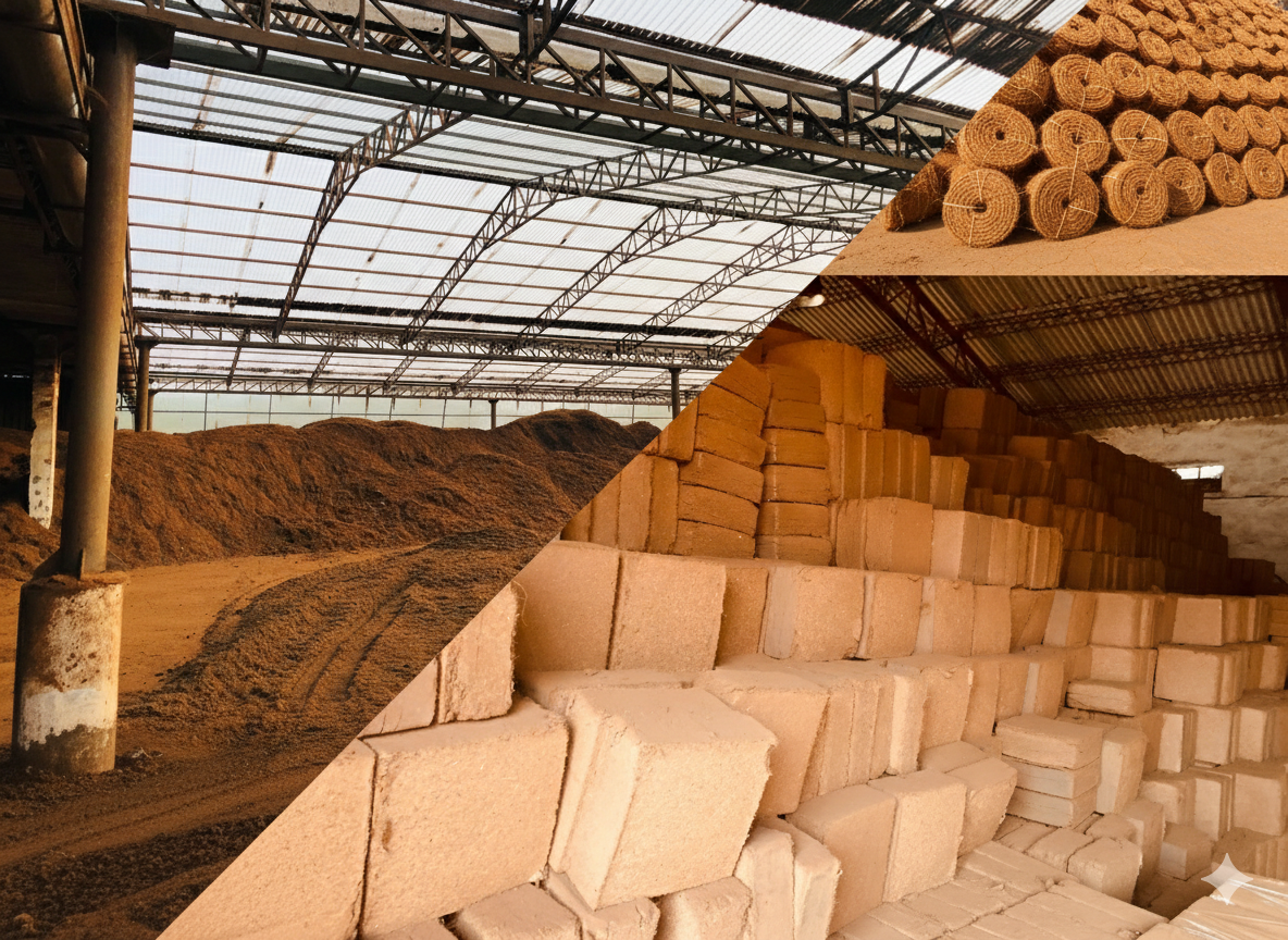 Coir factory production floor